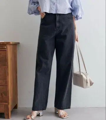 US 코튼 데님 스트레이트 팬츠 개량판 블랙 PS 사이즈 디스코트