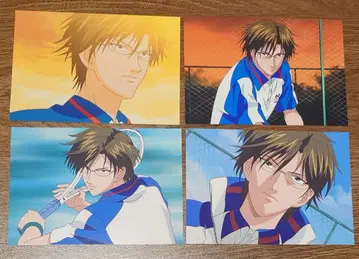 테니스의 왕자님 테니프리 브로마이드 테즈카 쿠니미츠 4장 세트 레어