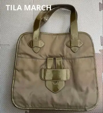 티라 마르치 TILA MARCH 핸드백 나일론 에나멜 절개