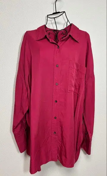 [ JEANASIS ] 마젠타 버튼업 긴팔 셔츠