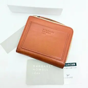미사용 마가렛호웰 필몬트 L자형 지퍼 접이식 지갑 가죽