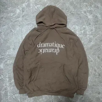 SUPERTHANKS 브라운 후드 부착 후드티