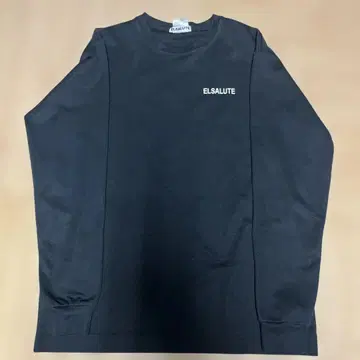 ELSALUTE 블랙 긴팔 티셔츠 L 사이즈
