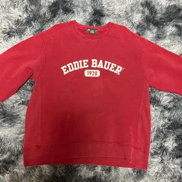 Eddie Bauer 빨간색 스웨트 셔츠 L 사이즈