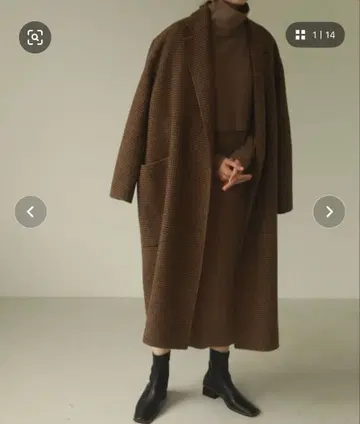 TODAYFUL 오버 체크 코트 38