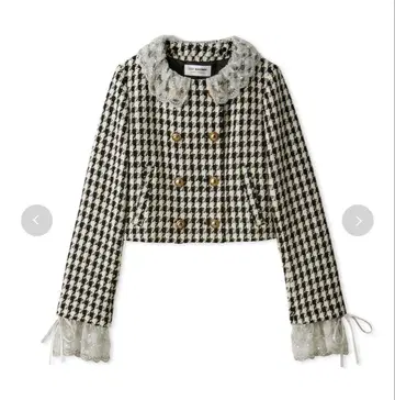 [L.B CANDY STOCK] 스캘럽 비쥬 어태치드 자켓