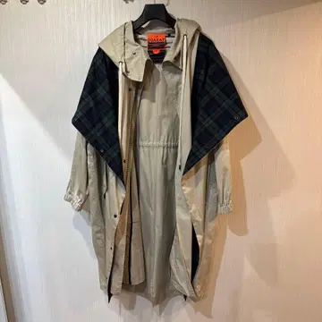 DOARAT 후드 부착 모즈 코트 베이지