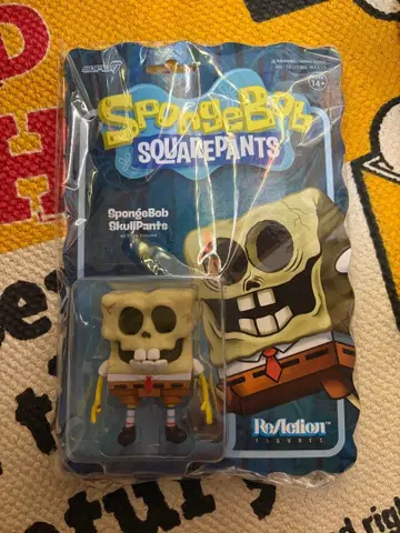 스펀지밥 리액션 피규어 SUPER7 스컬팬츠 아메토이