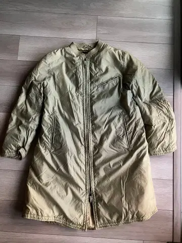 45rpm 올리브 그린 다운 롱 코트