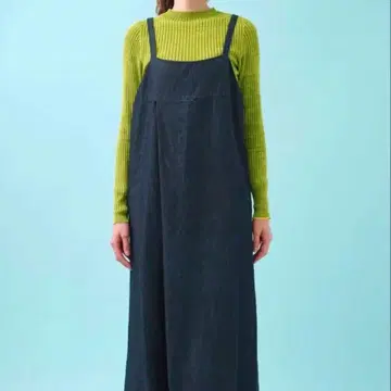 팔라스 팰리스 15G 코마 코튼 하이넥 풀오버 그린 리브 니트