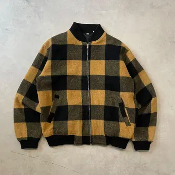 70s 80s 울 자켓 블루종 봄버 자켓