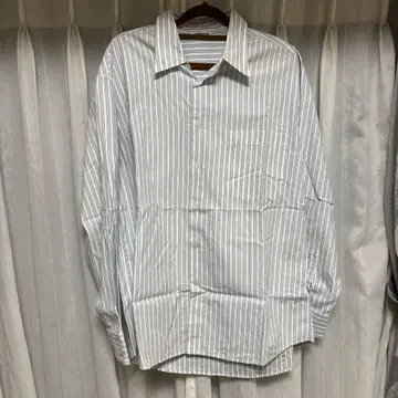 AURALEE WASHED FINX TWILL STRIPE SHIRTS