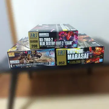 HG 건담 프라모델 3체 묶음 판매
