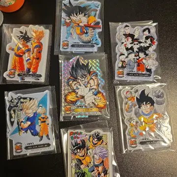 드래곤볼 아크릴 스탠드 7장 세트