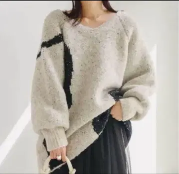 Kastane 부클레 리버서블 니트 뉴앙스 패턴