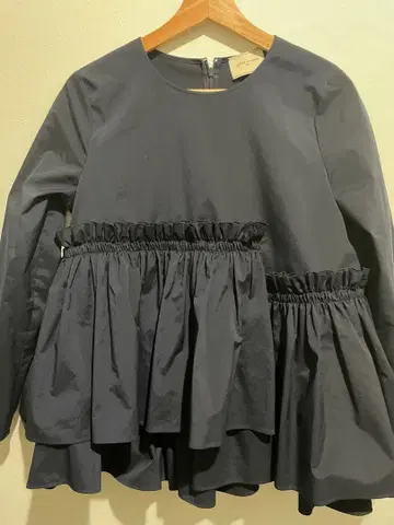 UNITED ARROWS 프릴 셔츠 네이비