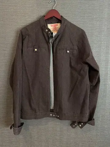 GUESS JEANS 데님 자켓 홍콩제 스탠드 카라