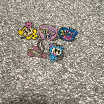 엔젤 블루 반지 세트