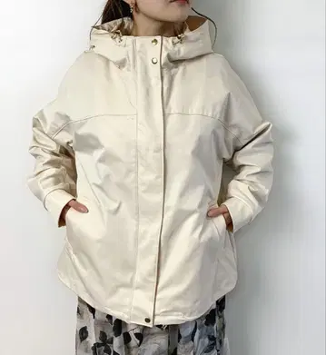 meirire 후드 부착 마운틴 파카 아이보리 메이릴