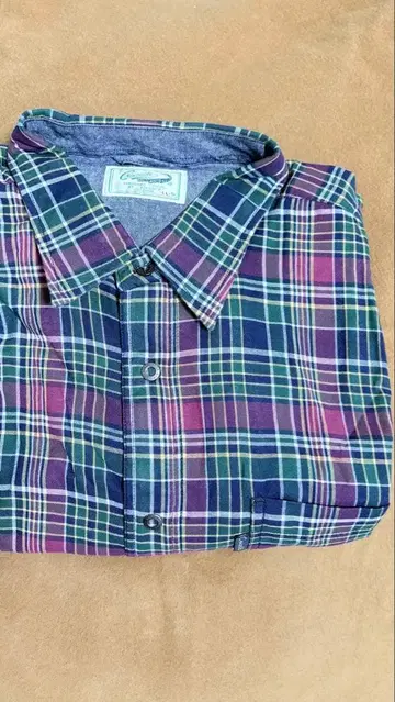 crocodile 체크 무늬 긴팔 셔츠 멀티 컬러