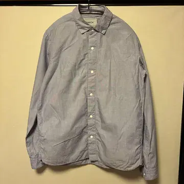 YAECA 긴팔 셔츠 S 블루 계열