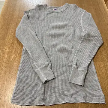 JELADO 와플 원단 긴팔 티셔츠 사이즈 42 그레이