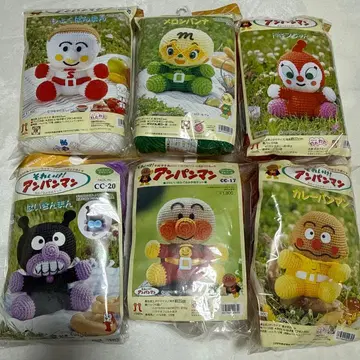 호빵맨 아미구루미 수공예 키트 6종 세트 솜 포함