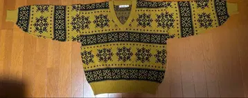 THE NEW WAVE 눈꽃 패턴 니트 스웨터 F