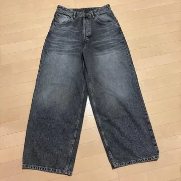 ZARA 슈퍼 배기 핏 청바지 카본 0840/464/822