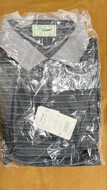 크로커다일 스트라이프 피케 셔츠 LL 사이즈