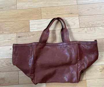 브라운 대용량 토트백