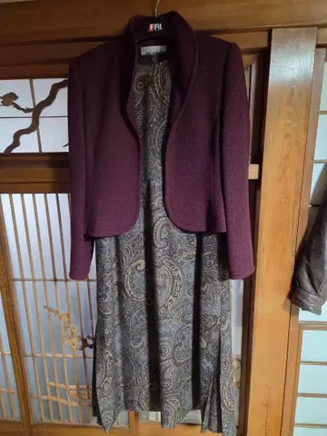 jun ashida 버건디 셋업 사이즈 11