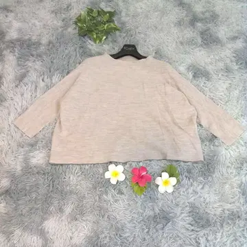 [ io com io ] 라이트 그레이 긴팔 니트 (40) 상의 무지 울