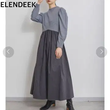 ELENDEEK 도킹 원피스 그레이