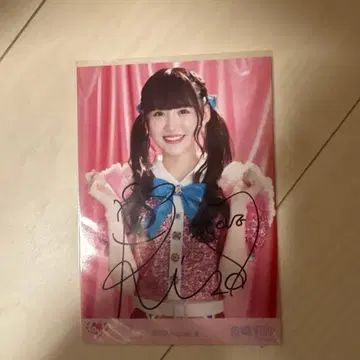 = LOVE 이코러브 오토시마 리사 브로마이드 친필