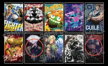 스트리트 파이터 캐릭터 카드 아키 베가? 2종 세트