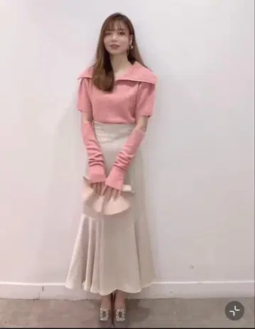 [새상품] 택 포함 celford 핑크 니트 세트 스웨터 상의