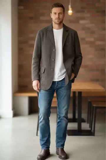 남성용 자켓 S 사이즈 알파 큐빅 ALPHA CUBIC