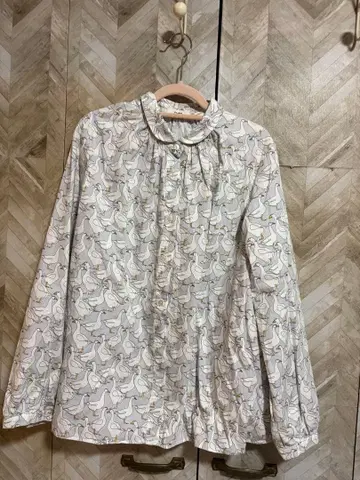 Parkes 오리 패턴 긴팔 셔츠