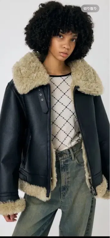 MOUSSY 보아 카라 부착 무스탕 코트 24AW 택 포함 새상품