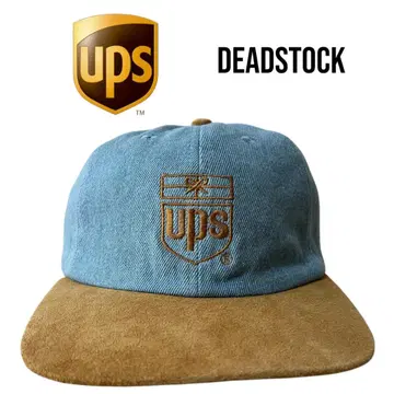 80-90s 데드스탁 UPS 스웨이드 가죽 데님 캡