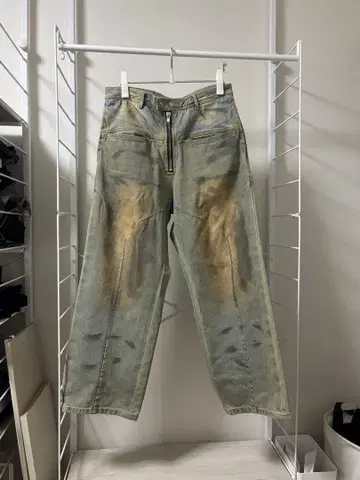 FILTH front zip baggy denim