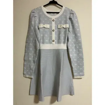 evelyn 에블린 모노그램 니트 원피스