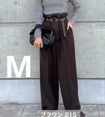 시마무라 aya 허리 프릴 팬츠 M