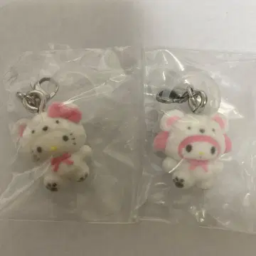 산리오 메지루시 액세서리 포근포근 스노우 마이멜로디 키티 세트