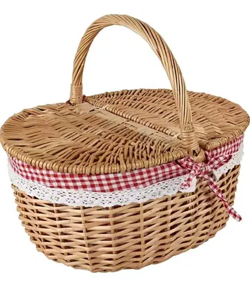 덮개 포함 피크닉 바스켓 M 사이즈