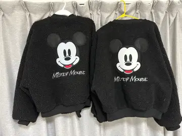 미키마우스 보아 자켓 블랙 2벌 세트 M L