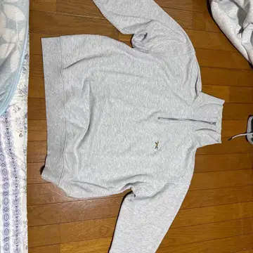 그레이 하프 지퍼 맨투맨 트레이닝복