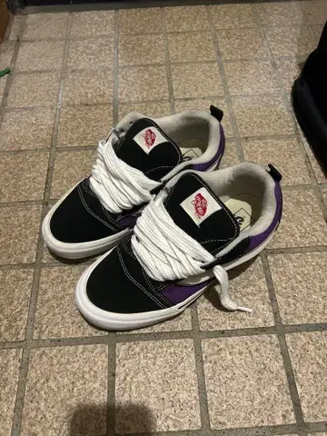 [레어 컬러] Vans 뉴스쿨 블랙 퍼플 us 규격 27cm