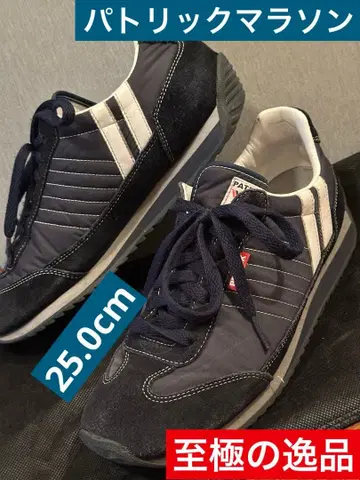 [ 25.0cm ] PATRICK 마라톤 네이비/화이트 스니커즈